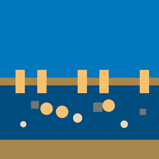 River with People - DrawGPT