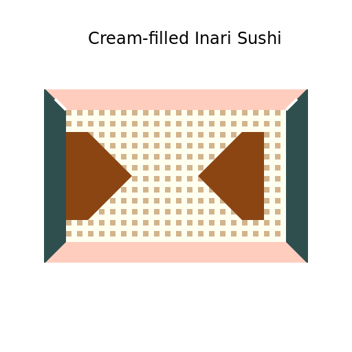 Cream-filled Inari Sushi - DrawGPT