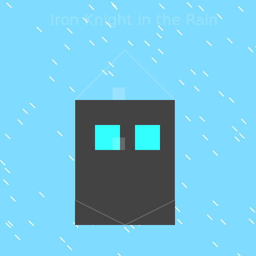 Iron Knight in the Rain - DrawGPT
