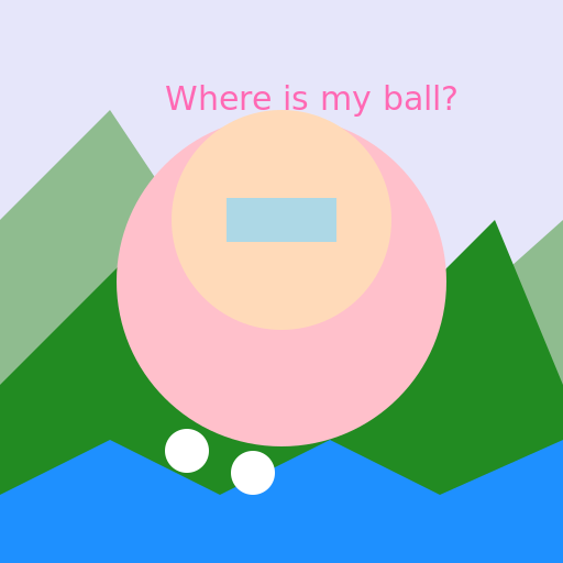A Romantic Search for the Golf Ball - DrawGPT