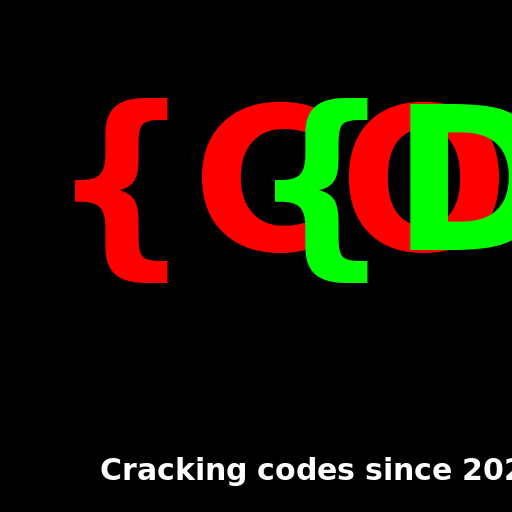 CO{DE} DM Logo - By AI - DrawGPT