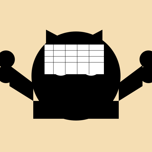 Panther doing Spreadsheet Work - DrawGPT