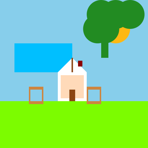 House with a Park and a Lake - DrawGPT