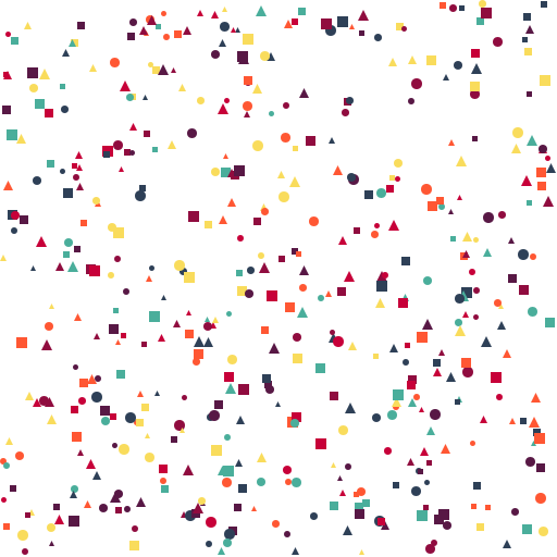 Abstract Shapes of Colors, 70x100 Canvas - DrawGPT