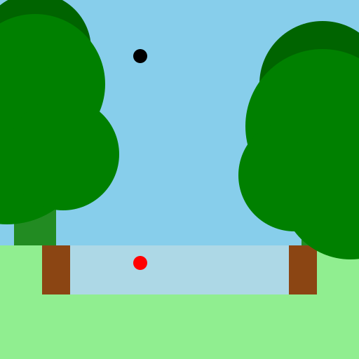 Forest with Small River - DrawGPT