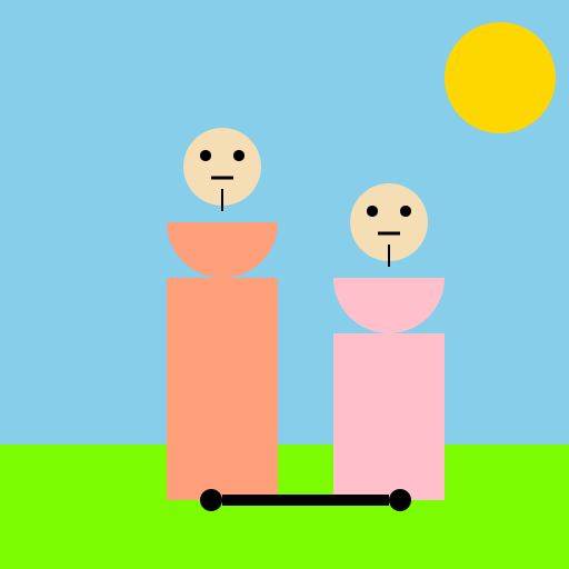 Dad and Daughter - DrawGPT