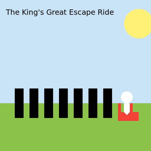 The King's Great Escape Ride - DrawGPT