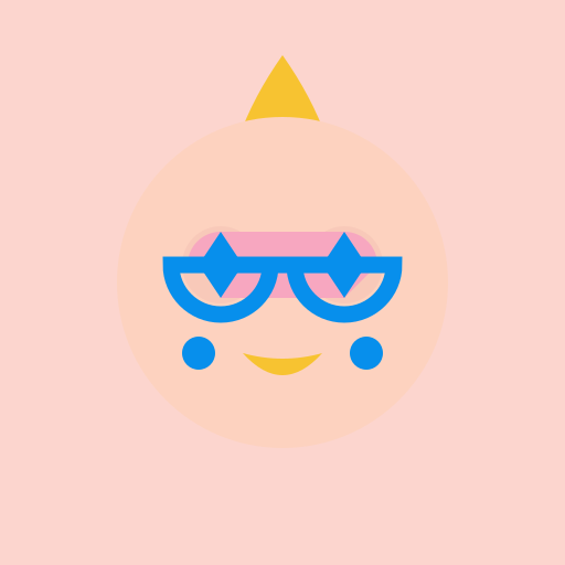 Tall, Blond Girl with Pink Eyes and Blue Glasses with Diamonds - DrawGPT