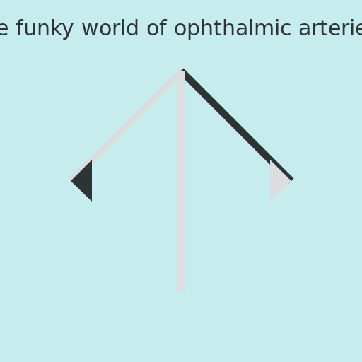 Retrograde flow into the right ophthalmic artery - DrawGPT