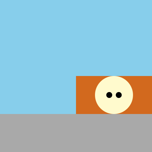 Cartoon Rabbit on the Third Step - DrawGPT