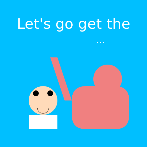 With mom under her arm, let's go get the... - DrawGPT