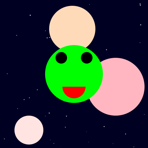 Cute Alien in Space - DrawGPT