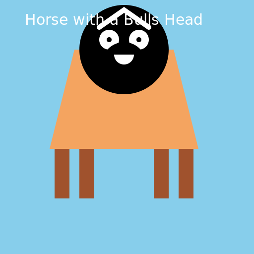 Horse with a Bulls Head - DrawGPT