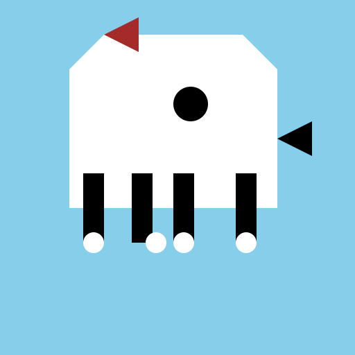 Paint Horse with Brown Ear and Black Tail - DrawGPT