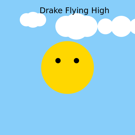 Drake Flying High - DrawGPT