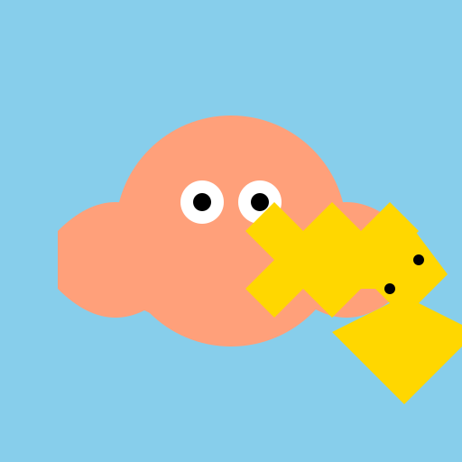 Octopus and Starfish Friends Playing - DrawGPT