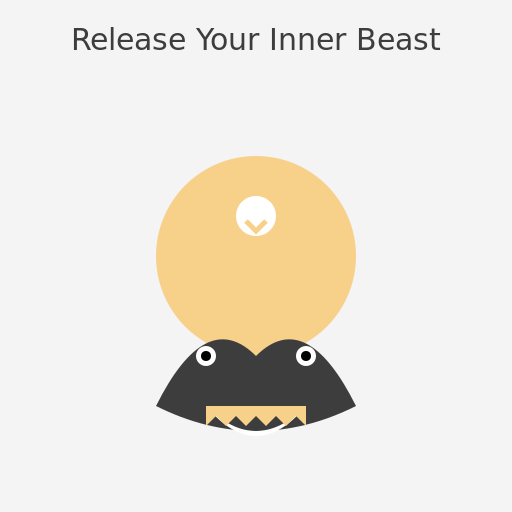 Shadow Beast Emerges from Tired Man - DrawGPT