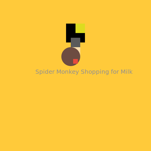 Spider Monkey Shopping for Milk - AI Prompt #6146 - DrawGPT