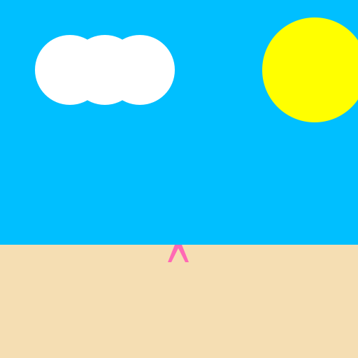 A Sunny Day at the Beach with a Bikini - DrawGPT
