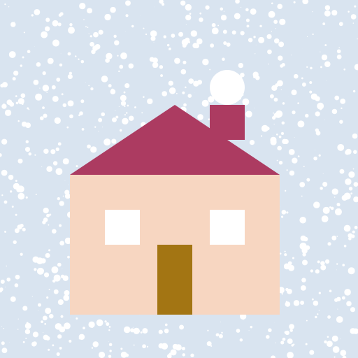 House in the Country During a Snow Storm - DrawGPT
