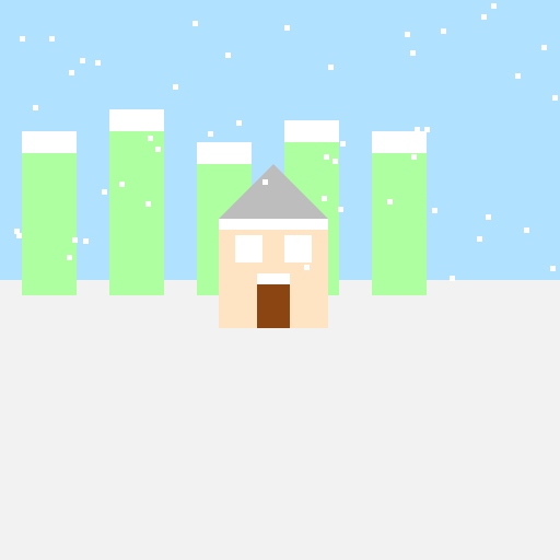 Monet's Snowy Country House - DrawGPT