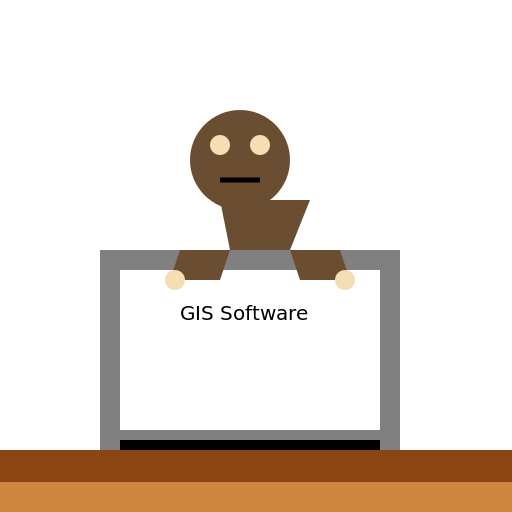 Gorilla Using GIS Software - DrawGPT