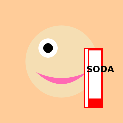 Gumball drinking soda - DrawGPT