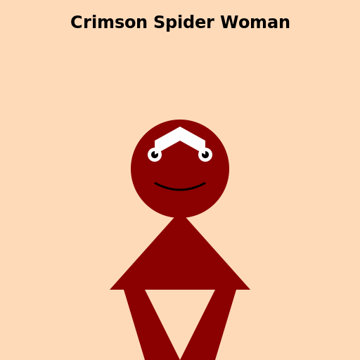 Crimson Spider Woman - DrawGPT