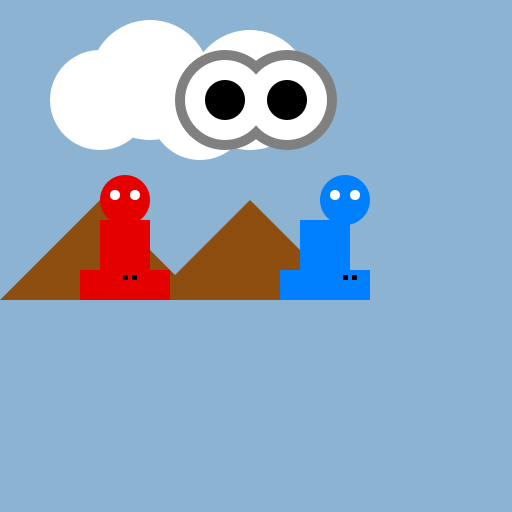 Mario and Link Fighting Masterhands - DrawGPT