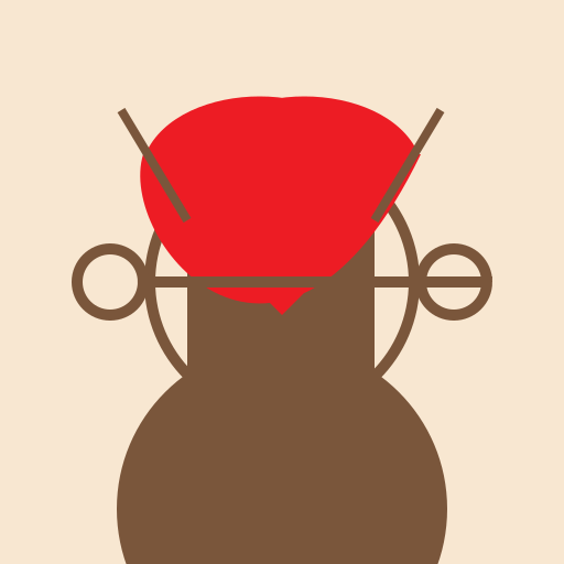 Gender-neutral person with backpack, heart, feelers, ears, and open attitude, with feet in the mud. - DrawGPT