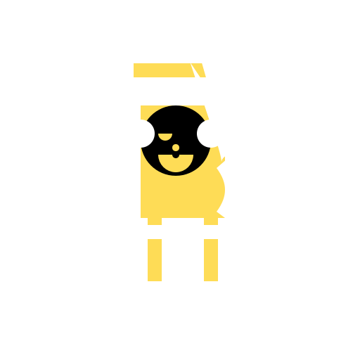 Cat Woman with Yellow Sweater, Headband, Winking, Striped Socks, White Ears, and Tail - DrawGPT