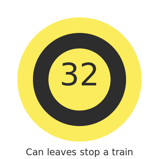 Carl Casagrande with number counter on the belly and it answers 32 (Number is on Ocra font) on the can leaves stop a train TikTok duet video - DrawGPT