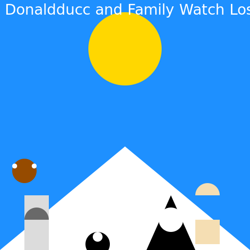 Donaldducc and Family Watch Lost Greenland Snapchat Videos with Friends - DrawGPT