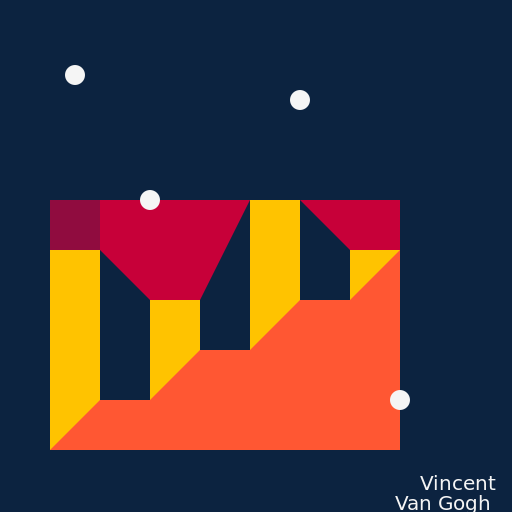 Barcelona Skyline in Van Gogh Style with His Signature - DrawGPT