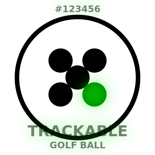Glow-in-the-Dark Trackable Golf Ball Logo - DrawGPT