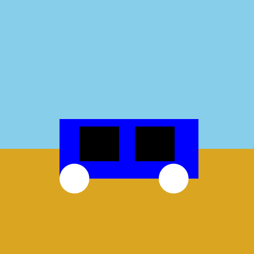 Blue 1979 Thunderbird Heritage Edition in a Wheat Field Before Harvest - DrawGPT