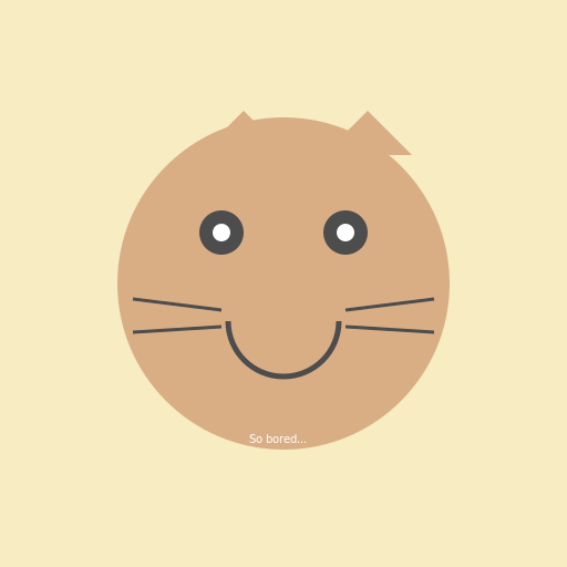 A bored cat - DrawGPT