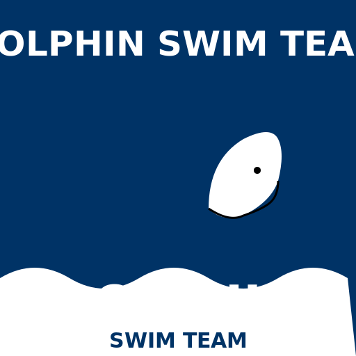 Aggressive Dolphin Swim Team Logo - DrawGPT