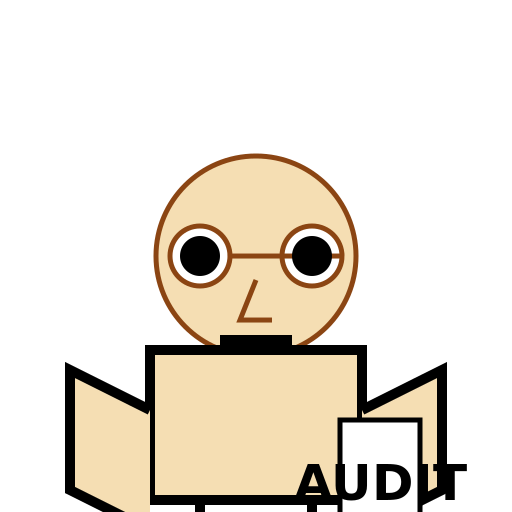 Financial Auditor Hard at Work - DrawGPT