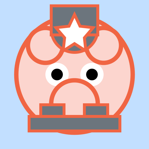 Pig with Military Gear - DrawGPT