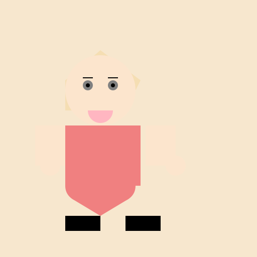 Blonde Teenage Girl with Grey Eyes - DrawGPT