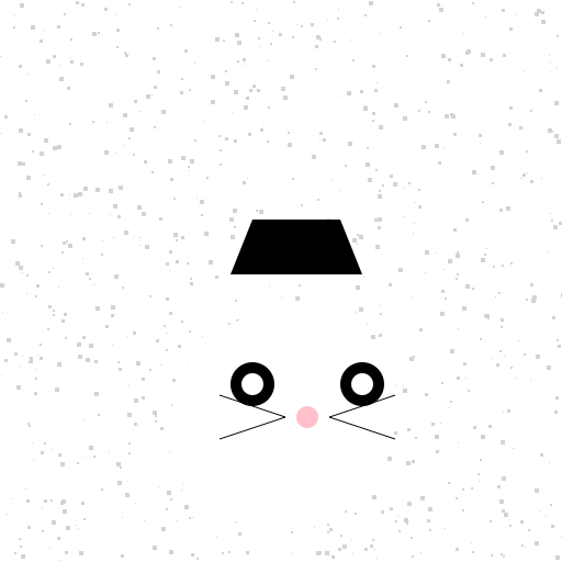 Cat in white snow - DrawGPT
