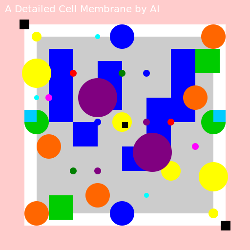 A Detailed Cell Membrane - DrawGPT