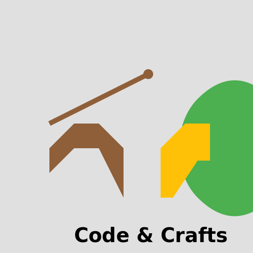 Programmer Fishing Woodworking Logo - DrawGPT