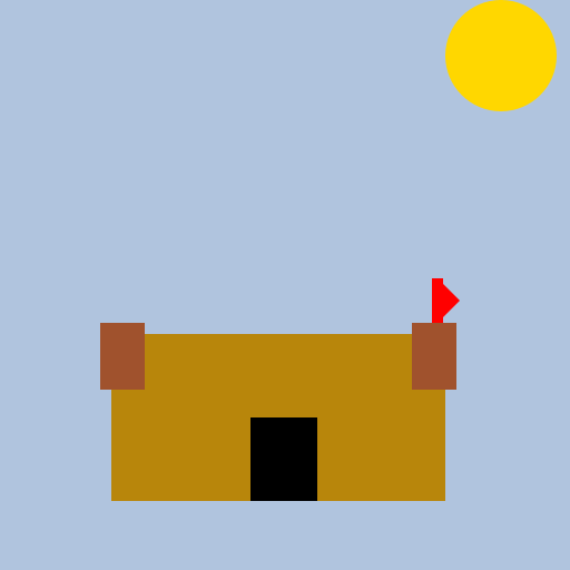 Artsakh BC - A depiction of ancient Artsakh with a fortress and mountains in the background - DrawGPT