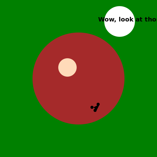 Man under a tree seeing a group of ants - DrawGPT