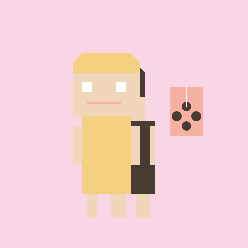 Harry and a Blonde Girl Having Boba - DrawGPT