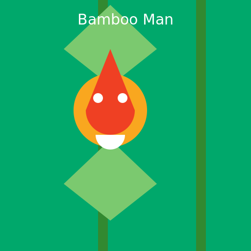 Bamboo Man, the eco-friendly hero! - DrawGPT
