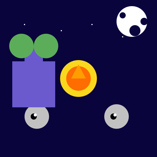 Wolves in the Forest with a Fire Camp - DrawGPT