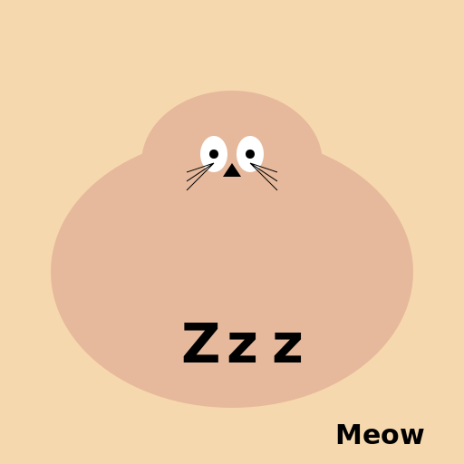 Sleeping Cat - DrawGPT